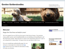 Tablet Screenshot of gordongoldendoodles.com